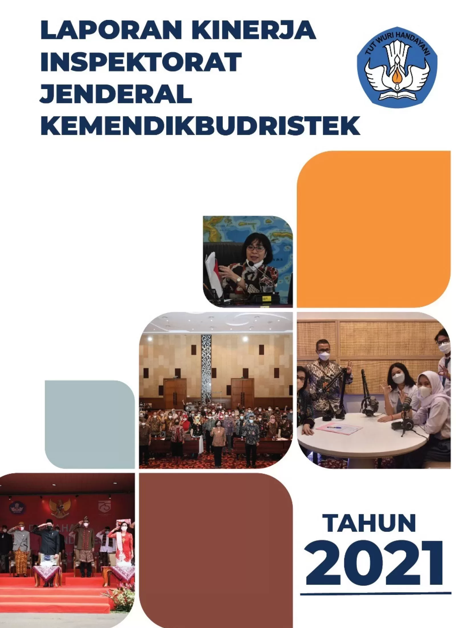 cover Buku Laporan Kinerja inspektorat jenderal kemendikbudristek TA 2021