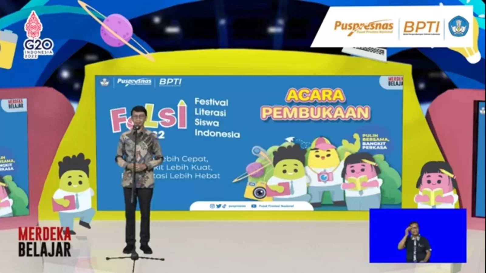 Festival Literasi Siswa Indonesia 2022 Berlangsung Meriah
