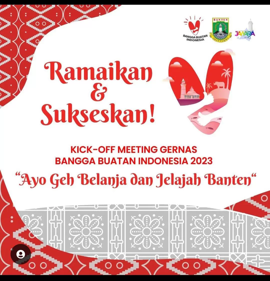 Flyer Kick-off meeting Gernas BBI 2023 di Banten